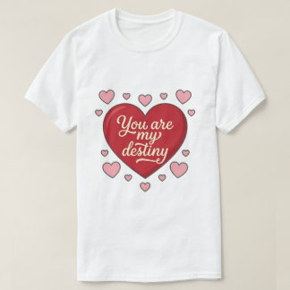 T-shirt Romantique You Are My Destiny Tシャツ
