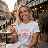 T-shirt Rosé Social Tシャツ