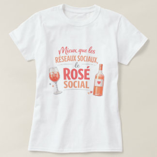 T-shirt Rosé Social Tシャツ
