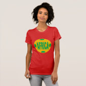 T-shirt rouge femme AFRICA Tシャツ (正面フル)