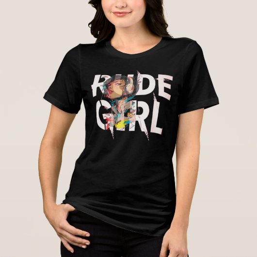 T-Shirt Rude Girl opacity rebellion  トライブレンドＴシャツ (正面)