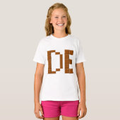 T-shirt Ruffle pour filles  DE   CHOCOLAT Tシャツ (正面フル)
