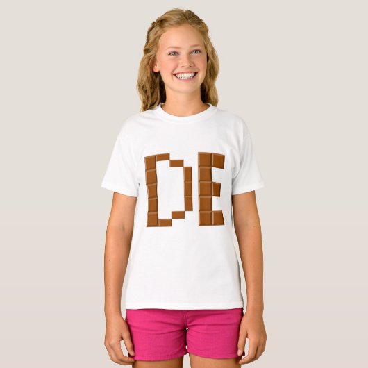T-shirt Ruffle pour filles DE CHOCOLAT Tシャツ (正面フル)