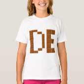 T-shirt Ruffle pour filles DE CHOCOLAT Tシャツ (正面)