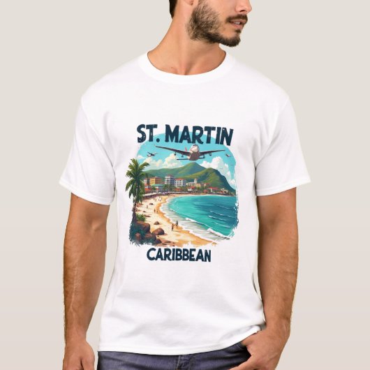 T-Shirt Saint-Martin Caribbean | Tee Tシャツ (正面)