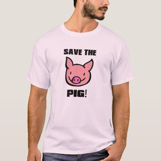 T-shirt SAVE THE PIG Tシャツ (正面)