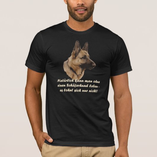 T-Shirt "Schäferhund" Tシャツ (正面)