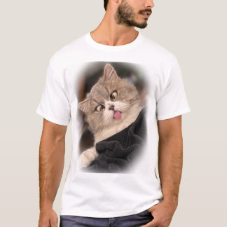 T-Shirt schielende Katze Tシャツ