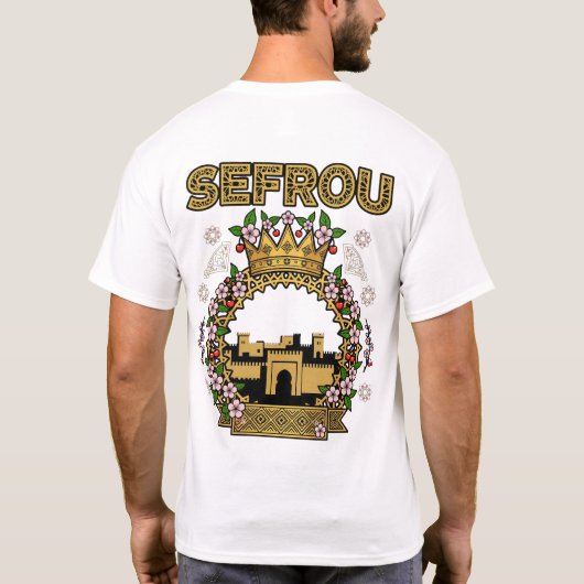 T-shirt Sefrou – illustration inspirée du Maroc Tシャツ (裏面)