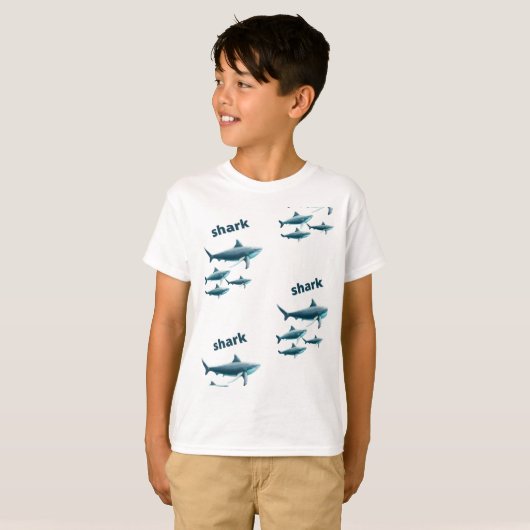 T-shirt Shark  Tシャツ (正面フル)