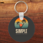 T-shirt Simple Sunset - Tropical vibes design キーホルダー (正面)