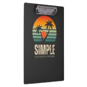 T-shirt Simple Sunset - Tropical vibes design クリップボード (右)