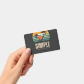 T-shirt Simple Sunset - Tropical vibes design バッジ (手持ち)