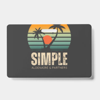 T-shirt Simple Sunset - Tropical vibes design バッジ