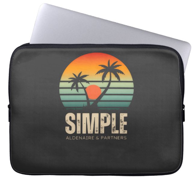 T-shirt Simple Sunset - Tropical vibes design ラップトップスリーブ (正面)