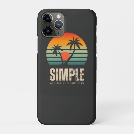 T-shirt Simple Sunset - Tropical vibes design Case-Mate iPhoneケース (裏)