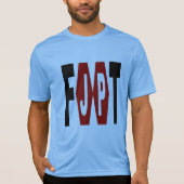 T-shirt Sport Tek bleu Design FOOT JAPON Tシャツ (正面)