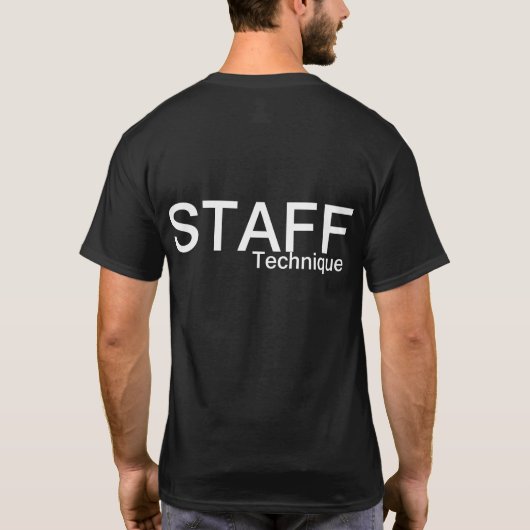 T-SHIRT STAFF TECHNIQUE Tシャツ (裏面)
