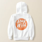 T-shirt Stay Wild – Vintage Retro Typography Desig (レイダウン裏面)