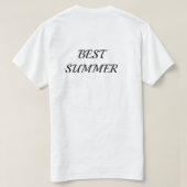 T-Shirt Summer Beach Tropical Island Design Tシャツ (デザイン裏面)