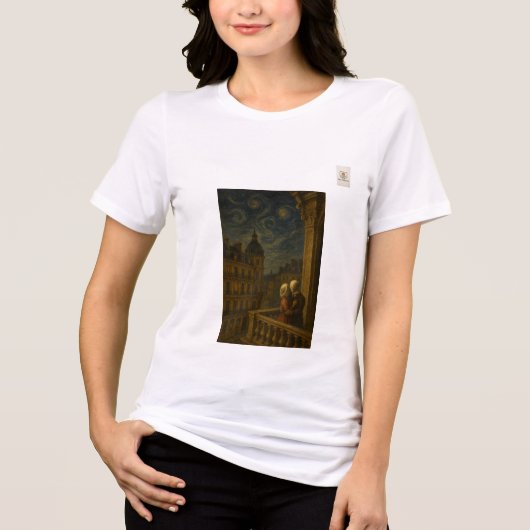 T-shirt sunset - Hangogh トライブレンドＴシャツ (正面)