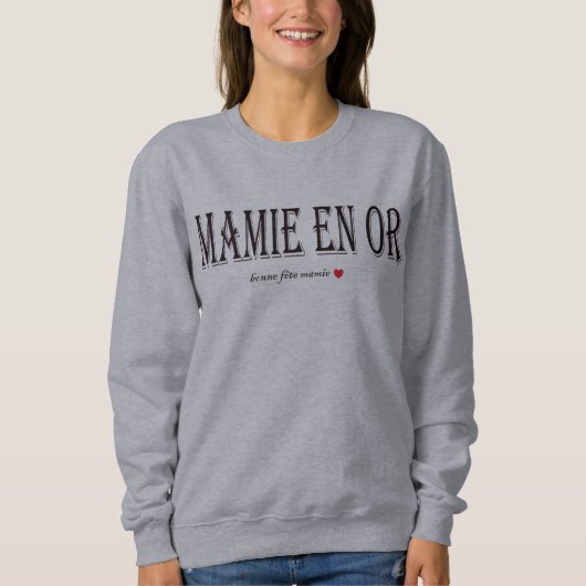 t-shirt/sweat MAMIE EN OR IDEE CADEAU スウェットシャツ (正面)
