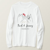t-shirt sweater for him and her on Valentine's Day Tシャツ (デザイン正面)