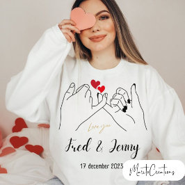 t-shirt sweater for him and her on Valentine's Day Tシャツ