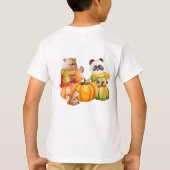 T-Shirt. Sweet Fruits and Friendly Pets Art Tシャツ (裏面)