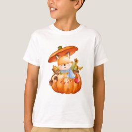 T-Shirt. Sweet Fruits and Friendly Pets Art Tシャツ