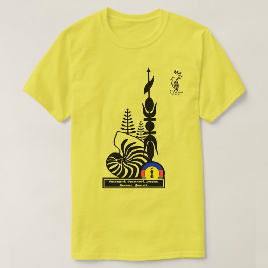 T-shirt T-shirt/Fraternité. Solidarité. Justice. R Tシャツ (デザイン正面)