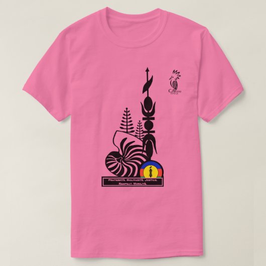 T-shirt T-shirt/Fraternité. Solidarité. Justice. R Tシャツ (デザイン正面)