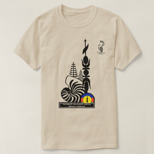 T-shirt T-shirt/Fraternité. Solidarité. Justice. R Tシャツ (デザイン正面)