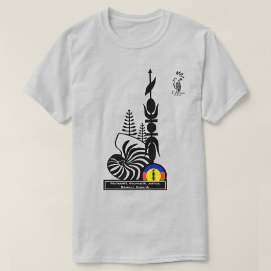 T-shirt T-shirt/Fraternité. Solidarité. Justice. R Tシャツ (デザイン正面)