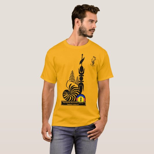 T-shirt T-shirt/Fraternité. Solidarité. Justice. R Tシャツ (正面フル)