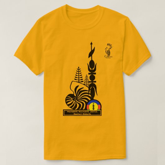 T-shirt T-shirt/Fraternité. Solidarité. Justice. R Tシャツ (デザイン正面)