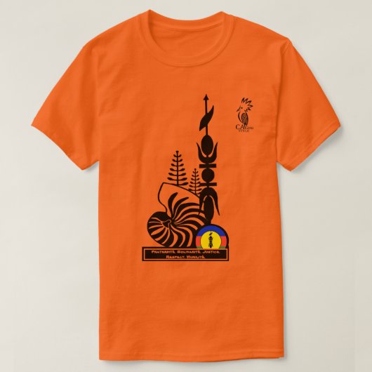 T-shirt T-shirt/Fraternité. Solidarité. Justice. R Tシャツ (デザイン正面)