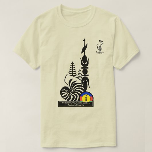 T-shirt T-shirt/Fraternité. Solidarité. Justice. R Tシャツ (デザイン正面)