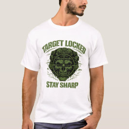 T-shirt Target Locked Tactical Skull Tシャツ