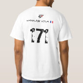 T-shirt Team FFSR Nicolas HPX Name Tシャツ (裏面)