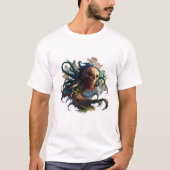 T-shirt Tête de Mort avec Tentacules-Racines Tシャツ (正面)