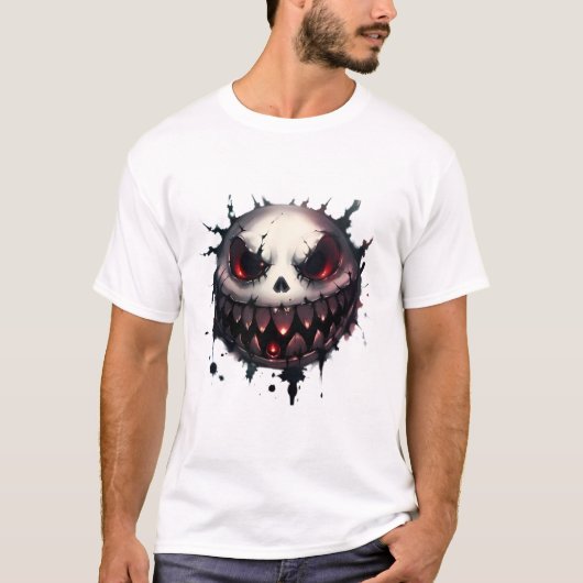 T-shirt Tête de Mort Terrifiante Tシャツ (正面)