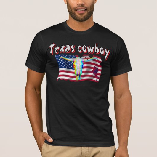 T-Shirt Texas cowboy  Tシャツ (正面)