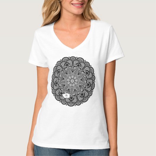 T-Shirt "The Mirrorman" (monochrome) Tシャツ (正面)