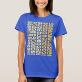T-shirt tifinagh kabyle Basic femme, Bleu royal Tシャツ (正面)