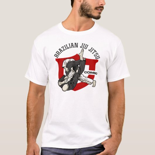 T-Shirt Triangle BRAZILIAN JIU JITSU Tシャツ (正面)