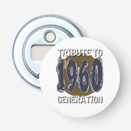 T-shirt Tribute to 1960 generation anniversaire 栓抜き (正面)