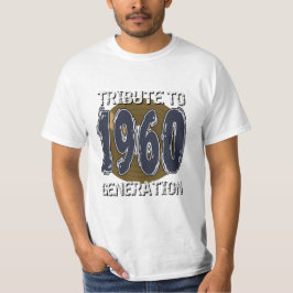 T-shirt Tribute to 1960 generation anniversaire Tシャツ