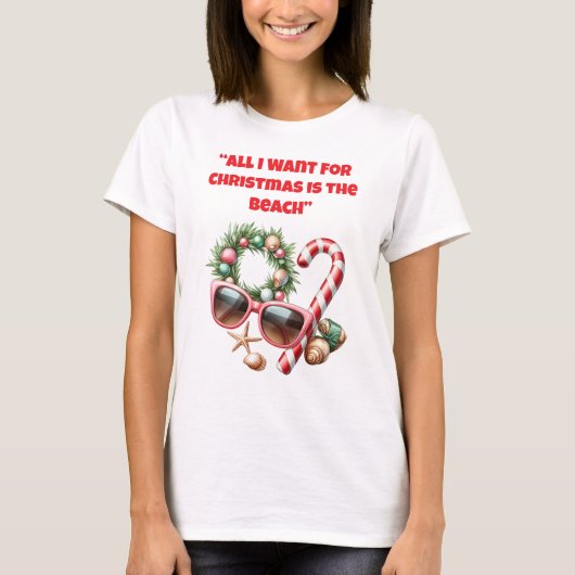 T-Shirt-Tropical Christmas Family T Shirt Tシャツ (正面)