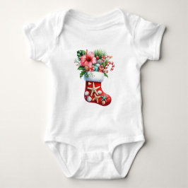 T-Shirt-Tropical Christmas Family T Shirts ベビーボディスーツ